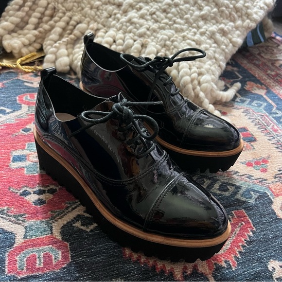 ALL Black black Pat Toe Tread Ox in black (39.5)